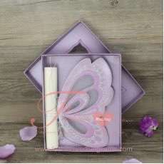 15pcs Butterfly Wedding Invitation Purple Card